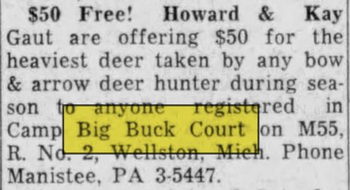 Big Buck Court - Sep 28 1958 Article (newer photo)